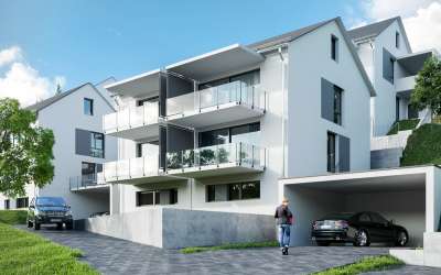 Doppelhaushälfte mit 2 Balkonen mit Berg-/ und Seesicht in Sipplingen